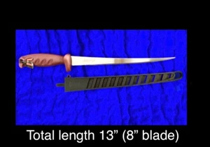 Cuchillo para filete/filete Rapala 13”(hoja 8”) + funda duradera, pesca, RAPALA ORIGINAL - Imagen 1 de 24