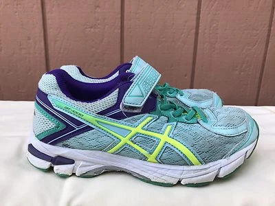 ASICS KIDS US 1.5 EUR 33 GT-1000 4 PS RUNNING SHOES-SNEAKERS C556N BLUE - Image 1 of 4