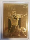 Y.A. Tittle 1990'S Danbury Mint Encased 22Kt Gold Football Card #28 Giants