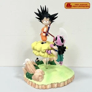 Juguete de anime niños niño hijo Goku y Chichi tirando cola figura estatua regalo - Imagen 1 de 4
