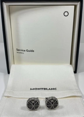 NUEVOS GEMELOS MONTBLANC SPIDER ACERO INOXIDABLE #114708 ~ $455 Foto 1 de 4