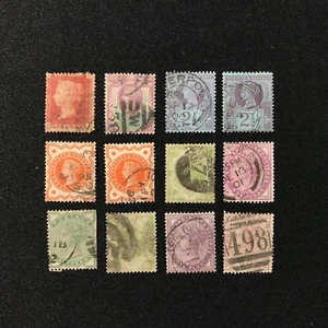 12 estampillas de la colección GB Queen Victoria - MIRA - Imagen 1 de 2
