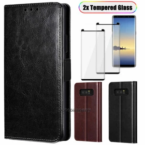 Para Samsung Galaxy Note 8 Cuero A prueba de golpes Abatible Tarjeta Billetera Estuche Soporte Cubierta - Imagen 1 de 33