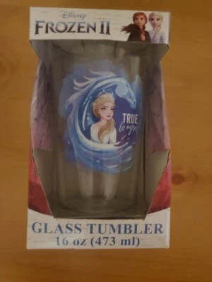 Copo de vidro Disney Frozen 2 16 Oz. Copo de pintura (true To Myself) - Imagem 1 de 3
