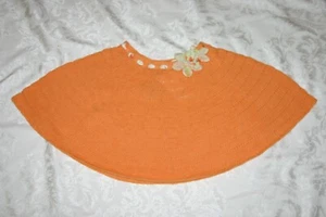 Gymboree WILDFLOWER FIELDS Orange Poncho Top NWT 5/6 - Picture 1 of 2