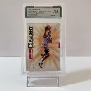 1998 UPPER DECK MJ LIVING LEGEND MICHAEL JORDAN #IF11 IN VOLO PSA 10 - Foto 1 di 4