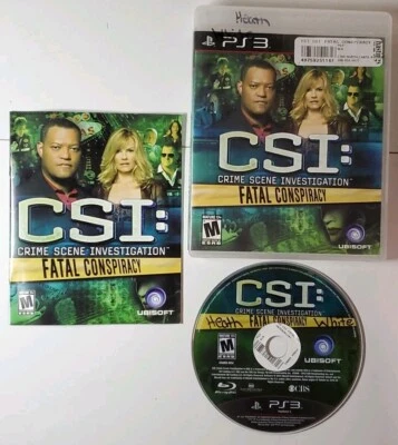 CSI Crime Scene Investigation Fatal Conspiracy - Sony PlayStation 3 PS3 Complete - Image 1 of 4