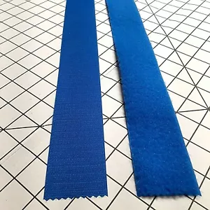 Velcro® Marke 2" blauer Haken & Schlaufe Set - NÄHT TYP - 1 YARD - UNGESCHNITTEN - Bild 1 von 4