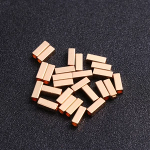 50 Pcs Rectangular Tube Necklace Jewelry Making Beads for Jewellery - Picture 1 of 12