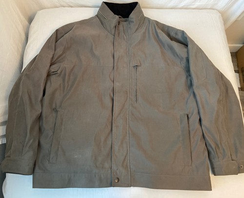 Autentica giacca verde Michael Kors da uomo con cappuccio e fodera taglia XXL