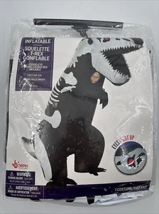 T-REX Dinosaur Inflatable Skeleton Costume Dino Mascot Suit w/BatteryFan for Kid - Picture 1 of 6