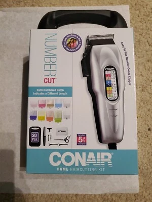 Brand New Conair  Hair Clippers Number Cut 20-Piece Home Haircutting Kit - Image 1 of 4