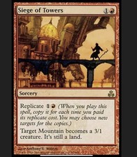 1x Siege of Towers Guildpact MtG Magic Red Rare 1 x1 Card Cards