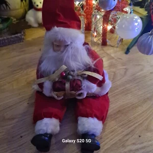 vintage porcelain doll Santa Claus Christmas Hand Made Home Decor Figurine - Picture 1 of 4