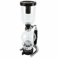 Coffee Syphon Glass & Steel Vacuum Coffee Maker 16-Ounce Alcohol Burner (5 CUP)