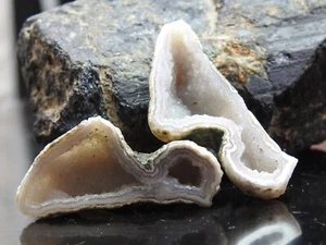 Solar Quartz Rough Matched Pair Polished For Making Jewelry One Of A Kind - Picture 1 of 8