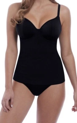 Freya Remix Tankini Top Swimwear Underwire Non Padded Black Size 34DD (2953) - Image 1 of 3