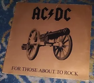 FOR THOSE ABOUT TO ROCK / AC/DC 1981 ATLANTIC LP SD 11111 Specialty Pressing - Picture 1 of 4