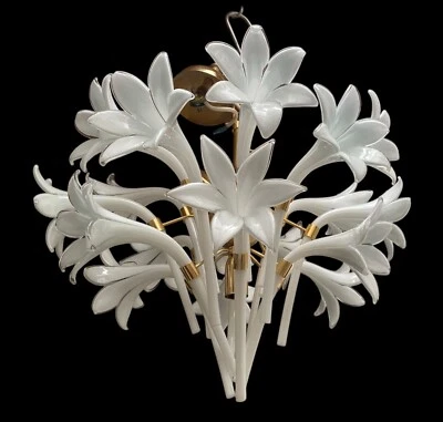 Lámpara de araña Franco Luce di Murano - Elegancia atemporal Foto 1 de 4