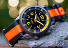 Zegarek męski Lum-Tec - Vortex Solar Series - D3 pomarańczowy 42mm 6 miesięcy rezerwy energii
