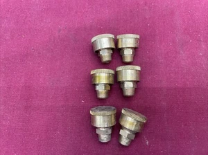 Vintage 6pc Brass Grease Cups 1/8 NPT Unmarked Lunikenheimer?? - Picture 1 of 5