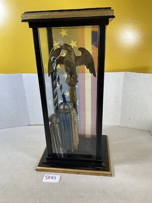 Bandera de la Guerra Civil Borla de águila Fredericksburg Ohio Rgt EE. UU. Final poste Topper 50S7 Foto 1 de 4