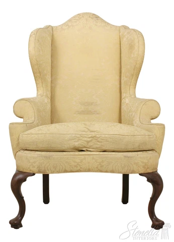 55754EC: KITTINGER Colonial Williamsburg CW-163 Mahogany Wing Chair Cover