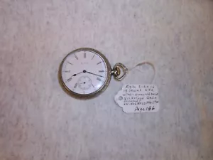 Estuche de níqueloide trasero tornillo de viento tamaño joya Elgin talla 16 15 - Imagen 1 de 2