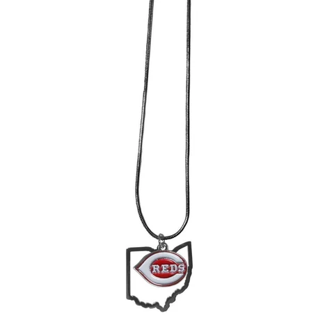 Cincinnati Reds 22 Inch State Shape Charm Necklace [NEW] MLB Neck Bracelet Cover