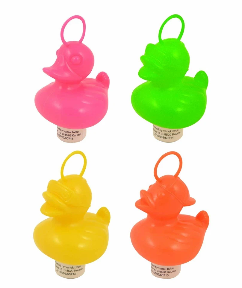 20 Weighted 7cm Plastic Ducks with Hooks - Assorted Colours - Image 1 of 1
