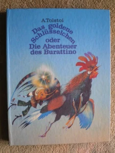 Aventura de Burattino Das Goldene Schlüsselchen URSS RDA libro infantil imágenes - Imagen 1 de 8