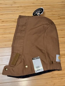 Carhartt A02 BRN Brown Duck Canvas Quilt Lined Insulated Snap On Hood Vintage USA - Bild 1 von 8