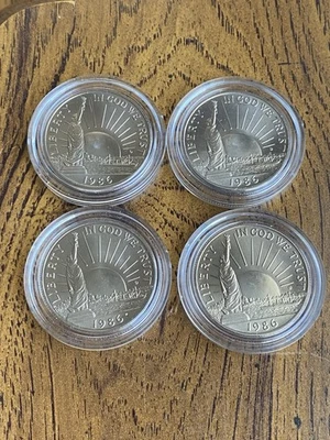 1986-D Statue of Liberty BU Unc Half Dollar Lot Of 4 - Image 1 of 2