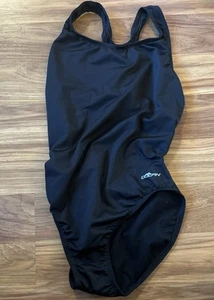 Dolfin Women's Basic Solid Black Performance Back One Piece Size XL - Picture 1 of 5