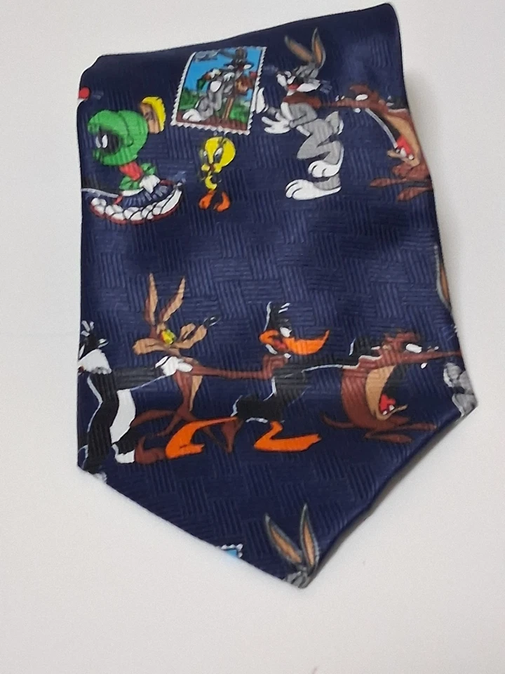 Bugs Bunny 1997 Looney Tunes USPS Stamp Collection Mens Neck Tie Warner Bros