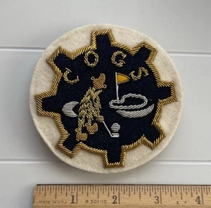 COGS Golf Society Club de Golf Bordado Lingote Hilo Parche Insignia Cresta - Imagen 1 de 3