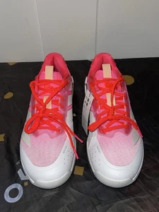 Nuevo Para Mujer Talla 9 Adidas Adizero Ubersonic 5 Tenis Zapatos Rosa/Blanco Todas las Canchas - Imagen 1 de 7