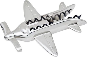 SILVER ART Airplane Self Pull Cork Screw - Picture 1 of 1
