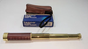 VTG 1989 Tasco 1AG 25 Power Expandable Pocket Telescope 25X30 w/ Case & Box NEW - Picture 1 of 14