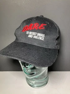 D.A.R.E. Gorra ajustable para resistir las drogas y la violencia gancho y bucle atreverse de colección - Imagen 1 de 6
