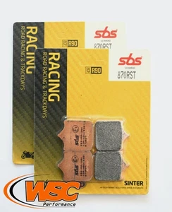 SBS 870RST 870RS Racing Sinter Brake Pads 2 Pairs BMW S1000R 13-19 S1000RR 09-18 - Picture 1 of 2