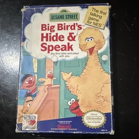 Sesame Street Big Bird's Hide & Speak NES Hi Tech Expressions Talking Game
