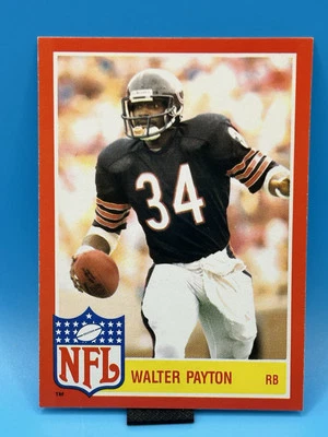 1985 Topps #8 Walter Payton NFL Star Set quase perfeito-perfeito a perfeito estado+ - Imagem 1 de 2