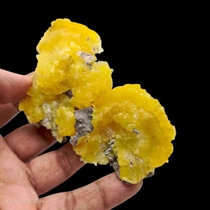 167Gr Huge and Rare Yellow Brucite Mineral Specimen for Home Decor Crystals - Picture 1 of 10