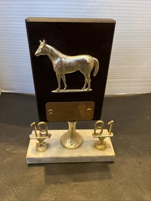 Vintage 1981 Horse Show Trophy Chippewa Farms - Image 1 of 4