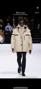 balenciaga mens oversized parka. 46/S. 4600 - Picture 1 of 11
