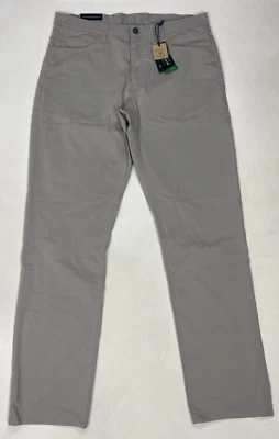 Pantalones Faherty Movement Hombre Calce Ajustado 33 x 32 Gris $168 Foto 1 de 4
