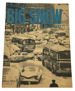 Seltener Zeitungseinsatz Chicago Tribune BIG SNOW Blizzard 1967 - Bild 1 von 6