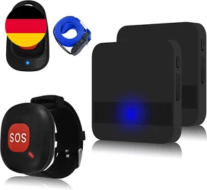 ALEENFOON Notrufknopf Für Senioren, Wireless Alarm Armband Notfallarmband Mit 52 - Bild 1 von 12