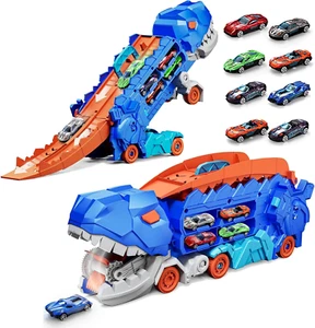 Dinosaur Truck Toy Cars for Toddlers 3 4 5 6 Years Old Boys, with Foldable Slidi - Picture 1 of 7